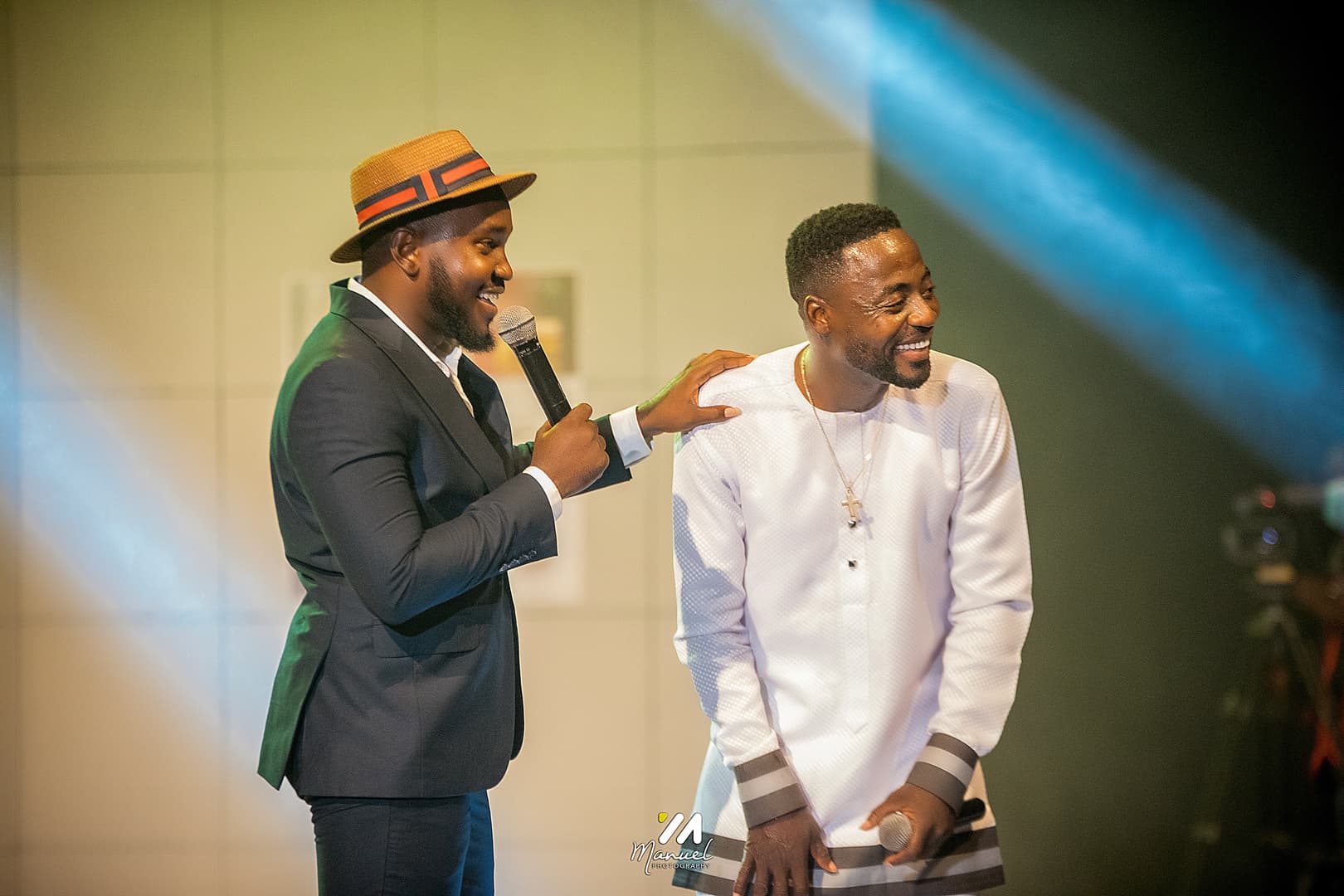 OB Amponsah performing live on stage